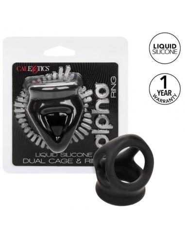 CALEXOTICS - ALPHA ANILLO DE JAULA DOBLE NEGRO