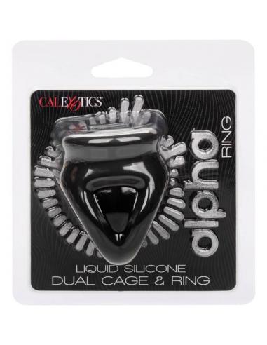 CALEXOTICS - ALPHA ANILLO DE JAULA DOBLE NEGRO