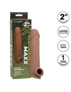 CALEXOTICS - PERFORMANCE MAXX EXTENSIÓN REALISTA 8 PIEL MORENO 2