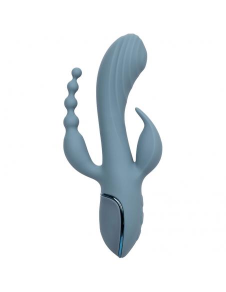 CALEXOTICS - VIBRADOR TRIPLE ÉXTASIS GRIS