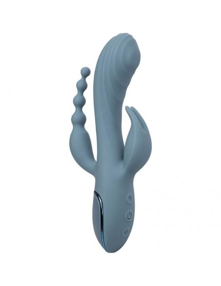 CALEXOTICS - VIBRADOR TRIPLE ÉXTASIS GRIS