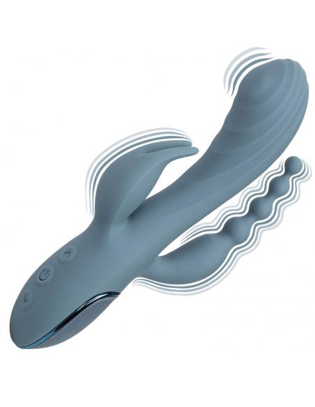 CALEXOTICS - VIBRADOR TRIPLE ÉXTASIS GRIS