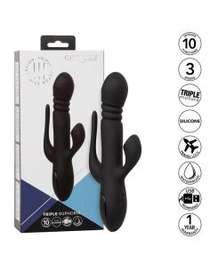 CALEXOTICS - VIBRADOR TRIPLE EUPHORIA NEGRO 2
