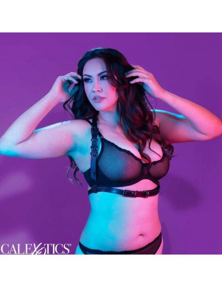 CALEXOTICS - EUPHORIA ARNÉS HATLER CON HEBILLA TALLA GRANDE NEGRO