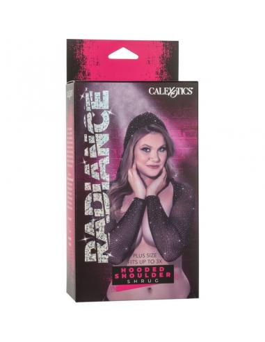 CALEXOTICS - RADIANCE ENCOGIMIENTO DE HOMBROS CON CAPUCHA PEDRERÍA TALLA GRANDE