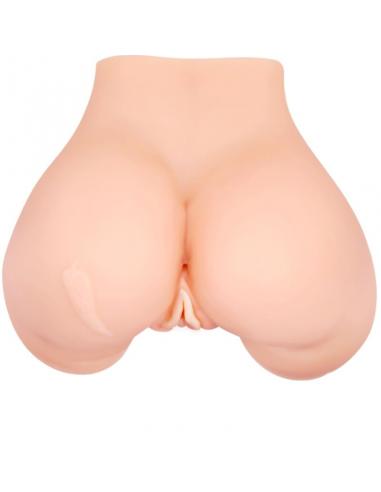 CRAZY BULL - VAGINA Y ANO CON MALLA REALISTA CON VIBRACION