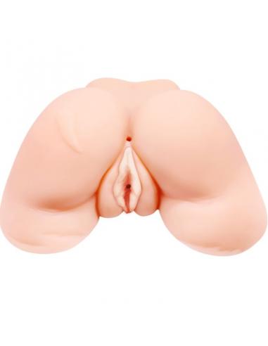 CRAZY BULL - VAGINA Y ANO CON MALLA REALISTA CON VIBRACION