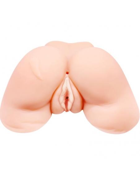 CRAZY BULL - VAGINA Y ANO CON MALLA REALISTA CON VIBRACION