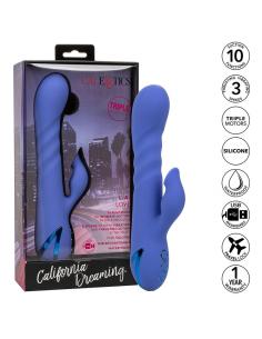 CALEXOTICS - L.A LOVE VIBRADOR & SUCCIONADOR AZUL BY CALIFORNIA DREAMING 2