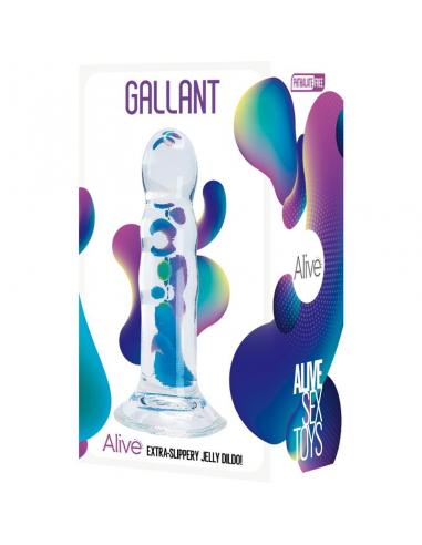 ALIVE - GALLANT PENE REALISTICO TRANSPARENTE 14 CM
