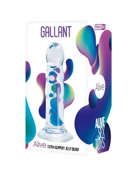 ALIVE - GALLANT PENE REALISTICO TRANSPARENTE 14 CM
