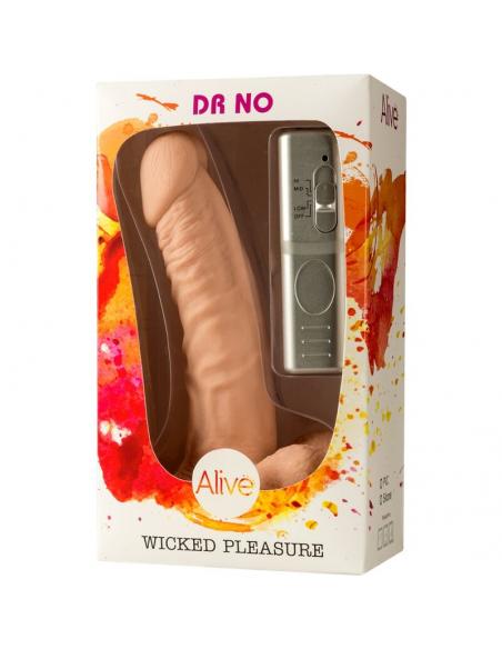 ALIVE - DR. NO PENE REALISTICO VIBRADOR 18 CM