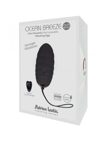 ADRIEN LASTIC - OCEAN BREEZE 2.0 HUEVO VIBRADOR RECARGABLE CONTROL REMOTO NEGRO