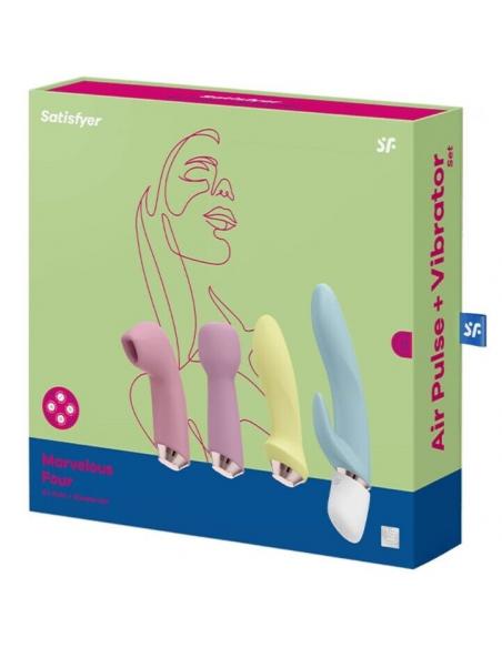 SATISFYER - MARVELOUS FOUR SET VIBRADOR & SUCCIONADOR