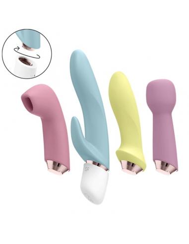 SATISFYER - MARVELOUS FOUR SET VIBRADOR & SUCCIONADOR