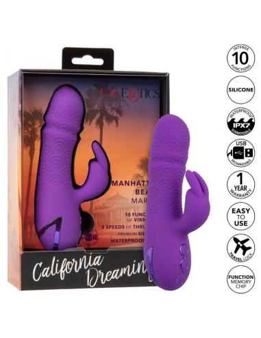 CALEXOTICS - MANHATTAN BEACH MARVEL VIBRADOR RABBIT MORADO BY CALIFORNIA DREAMING