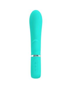 PRETTY LOVE - THOMAS VIBRADOR PUNTO G MULTIFUNCIÓN VERDE AGUA 2