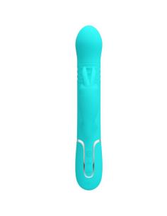 PRETTY LOVE - VIBRADOR COALE RABBIT PERLAS VERDE AGUA 2