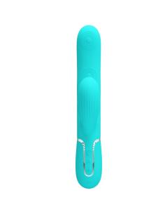 PRETTY LOVE - PERLITA VIBRADOR PUNTO G 3 EN 1 MULTIFUNCIÓN VERDE AGUA 2