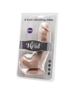 GET REAL - DILDO 20,5 CM CON TESTICULOS VIBRADOR NATURAL 2