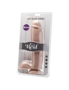GET REAL - DILDO 25,5 CM CON TESTICULOS VIBRADOR NATURAL 2