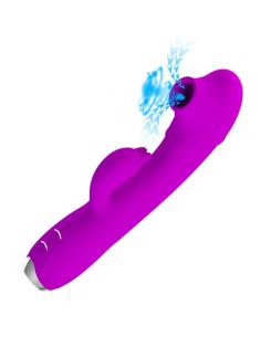 PRETTY LOVE - REGINA VIBRADOR-SUCCIONADOR RECARGABLE MORADO 2