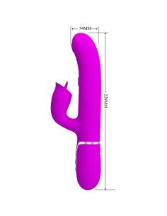 PRETTY LOVE - VIBRADOR RABBIT CON LICKING FUCSIA 2