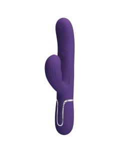 PRETTY LOVE - PERLITA VIBRADOR PUNTO G 3 EN 1 MULTIFUNCIÓN MORADO 2