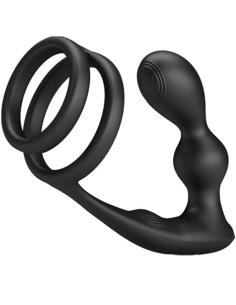 PRETTY LOVE - MARSHALL ANILLO PARA PENE + PLUG ANAL VIBRATORIO & CONTROL REMOTO
