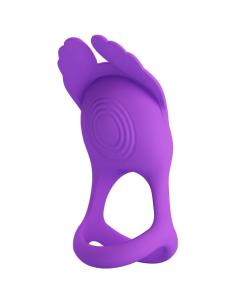 PRETTY LOVE - SILAS ANILLO VIBRADOR 7 VIBRACIONES SILICONA LILA