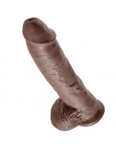KING COCK - 10 PENE REALISTICO MARRON 26.5 CM