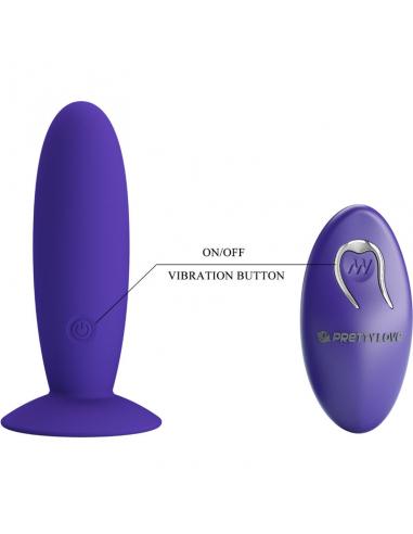 PRETTY LOVE - YOUTH PLUG ANAL VIBRADOR CONTROL REMOTO VIOLETA