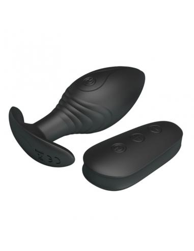 PRETTY LOVE - REGINA PLUG ANAL VIBRADOR RECARGABLE NEGRO