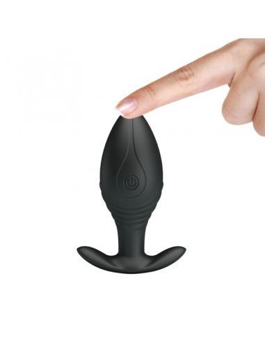 PRETTY LOVE - REGINA PLUG ANAL VIBRADOR RECARGABLE NEGRO