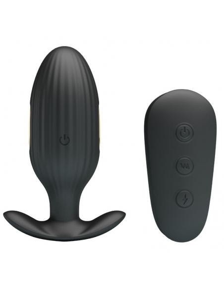 PRETTY LOVE - KELLY PLUG ANAL VIBRADOR RECARGABLE NEGRO