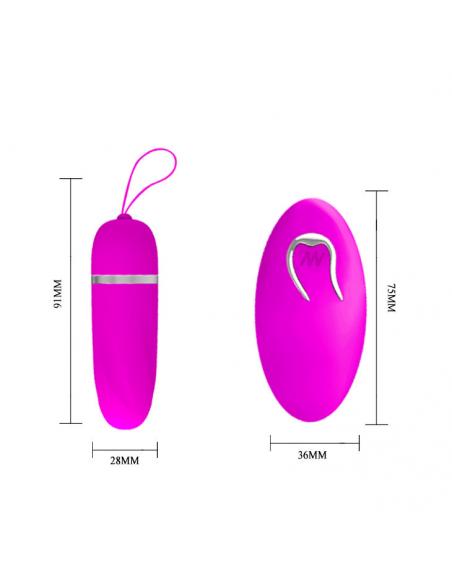 PRETTY LOVE - HUEVO VIBRADOR DEBBY CON MANDO