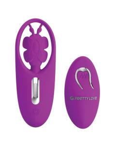 PRETTY LOVE - DANCING BUTTERFLY ESTIMULADOR PARA BRAGUITA CON CONTROL REMOTO LILA