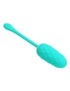 PRETTY LOVE - HUEVO VIBRADOR CON TEXTURA MARINA RECARGABLE VERDE AGUA