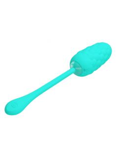 PRETTY LOVE - HUEVO VIBRADOR CON TEXTURA MARINA RECARGABLE VERDE AGUA 2