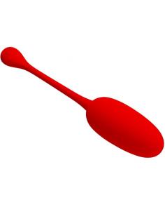 PRETTY LOVE - KNUCKER HUEVO VIBRADOR RECARGABLE ROJO