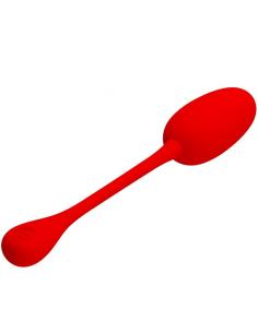 PRETTY LOVE - KNUCKER HUEVO VIBRADOR RECARGABLE ROJO 2
