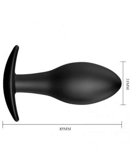 PRETTY LOVE - PLUG ANAL SILICONA ANCLA 8.5 CM NEGRO
