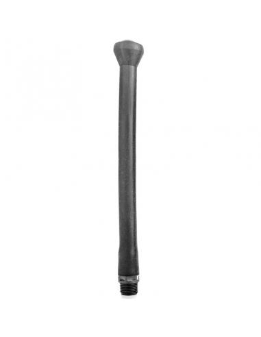 ALL BLACK - DUCHA ANAL SILICONA SISTEMA STOPPER 27 CM