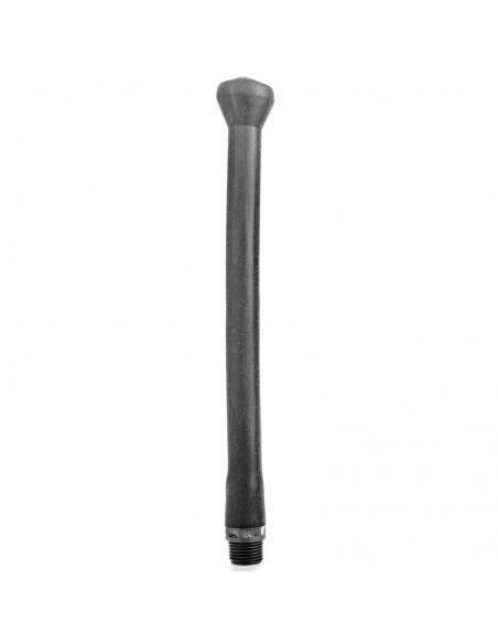 ALL BLACK - DUCHA ANAL SILICONA SISTEMA STOPPER 27 CM