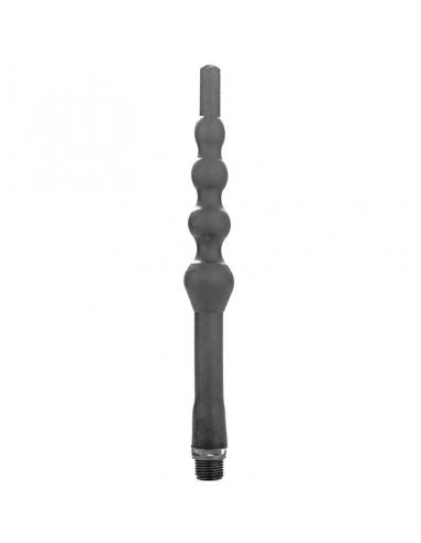 ALL BLACK - BEADED DUCHA ANAL SILICONA 27 CM