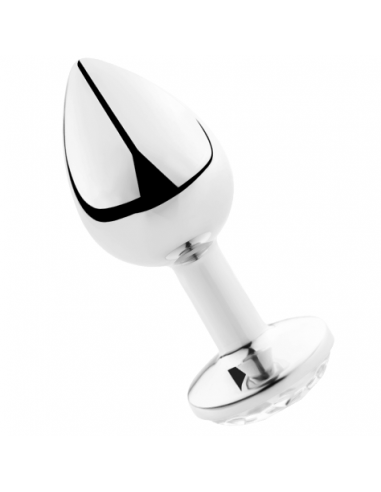 SECRETPLAY - PLUG ANAL ALUMINIO TRANSPARENTE 8 CM