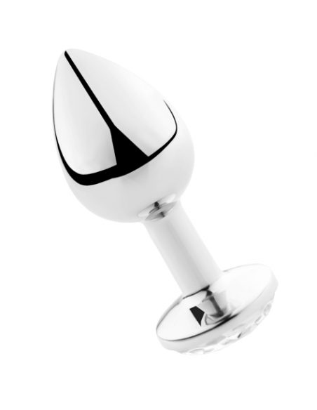 SECRETPLAY - PLUG ANAL ALUMINIO TRANSPARENTE 8 CM