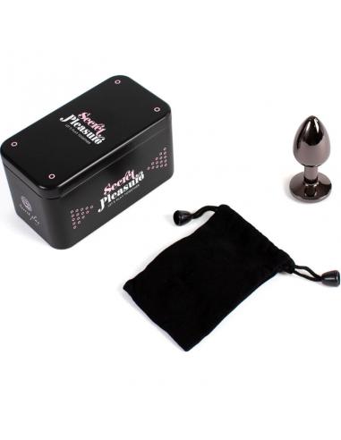 SECRETPLAY - GUNMETAL BUTT PLUG TALLA S 7 CM
