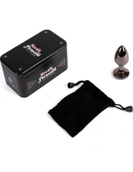 SECRETPLAY - GUNMETAL BUTT PLUG TALLA S 7 CM