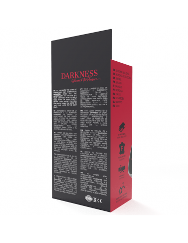 DARKNESS - MORDAZA  SILICONA ROJO